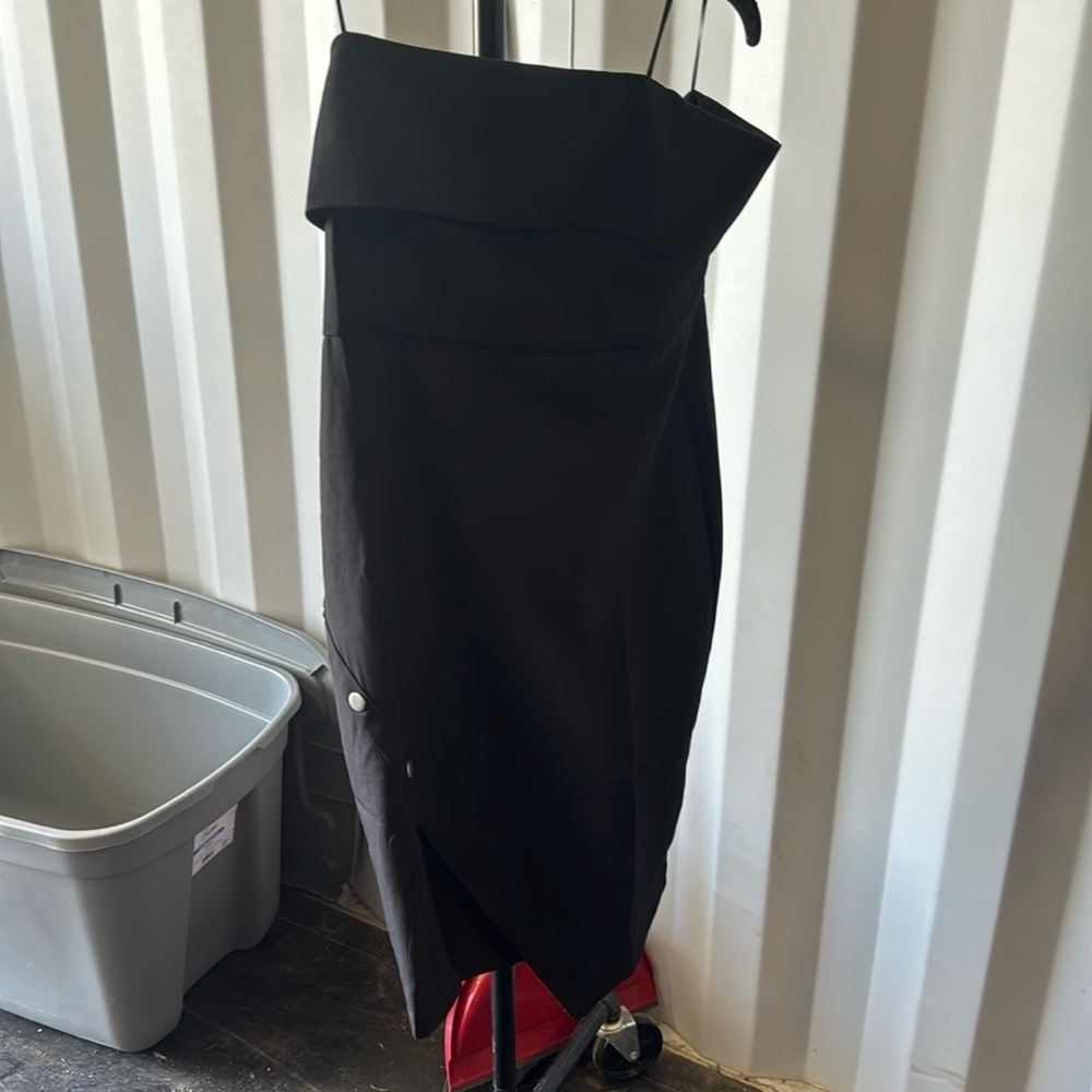 Strapless asymmetrical dress new with tags